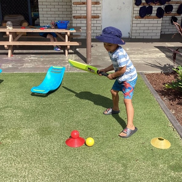 Boy playing cricket - Seedlings Early Learning and Childcare