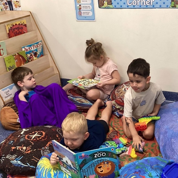 Kids playing and reading books - Seedlings Early Learning and Childcare